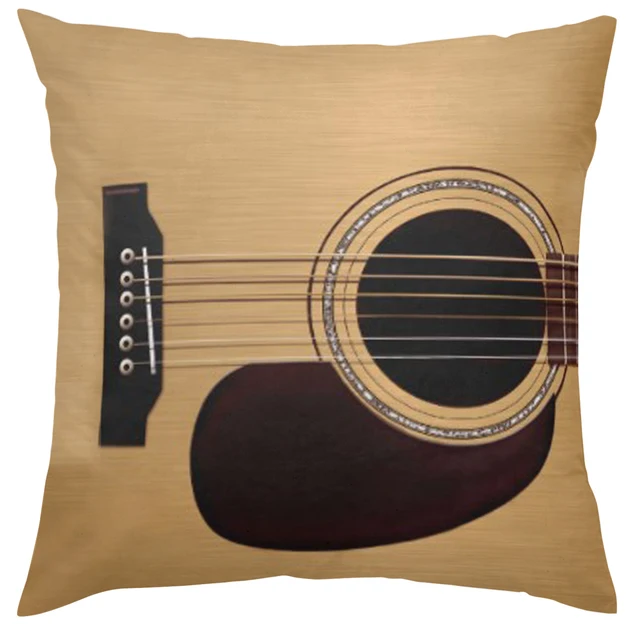 Unique Black Guitar Music Pillow Case Speaker Piano Rock Pillowcases