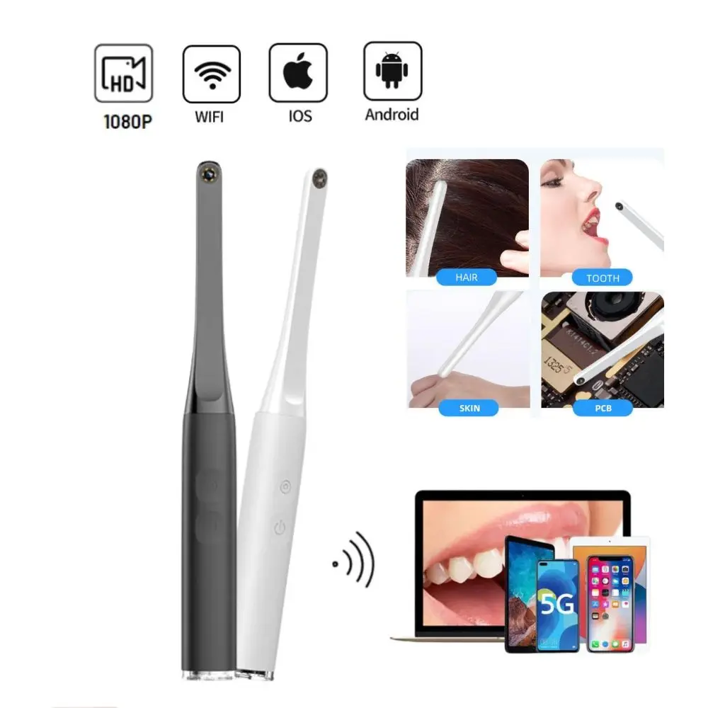 Фото WIFI HD Домашнее использование визуальный эндоскоп камера инструмент для обследования кожи носа камера №1