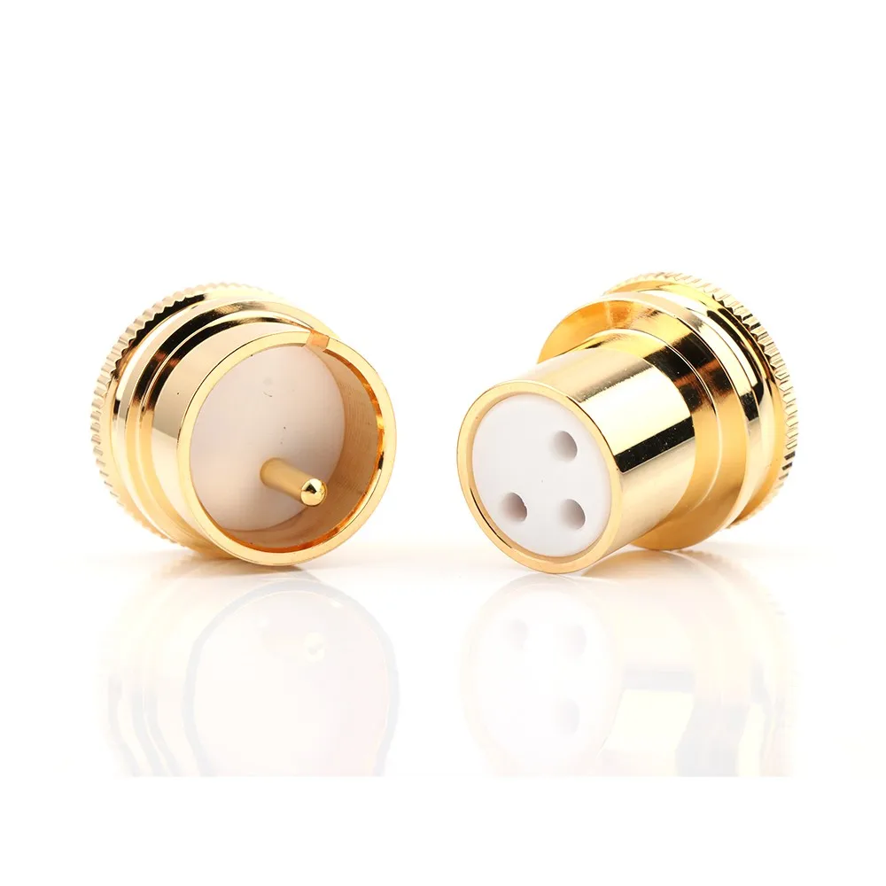 High Quality Noise Stopper Gold Plated Copper Xlr Male Female Plug Caps