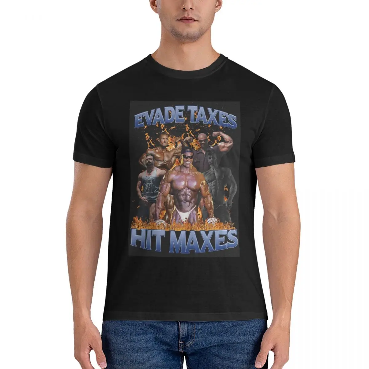 100% Cotone Evade Tax Hit Maxes 2 T-Shirt Unisex Classic Oversize T Shirt Uomo O-Collo Camicie Estive Top S-6Xl
