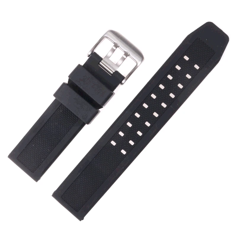 Correas De Reloj De Seguridad Para Deportes De Buceo Al Aire Libre, Goma Negra, Accesorios De Silicona Para Hamilton Luminox, 20, 23Mm, Correa De Relo