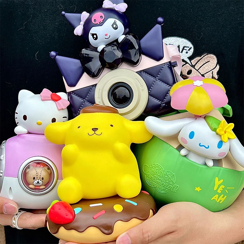 

2023 New Cartoon Sanrio Hellokitty Kuromi Cinnamoroll Pom Pom Purin Toys Children's Toys Children's Day Gifts