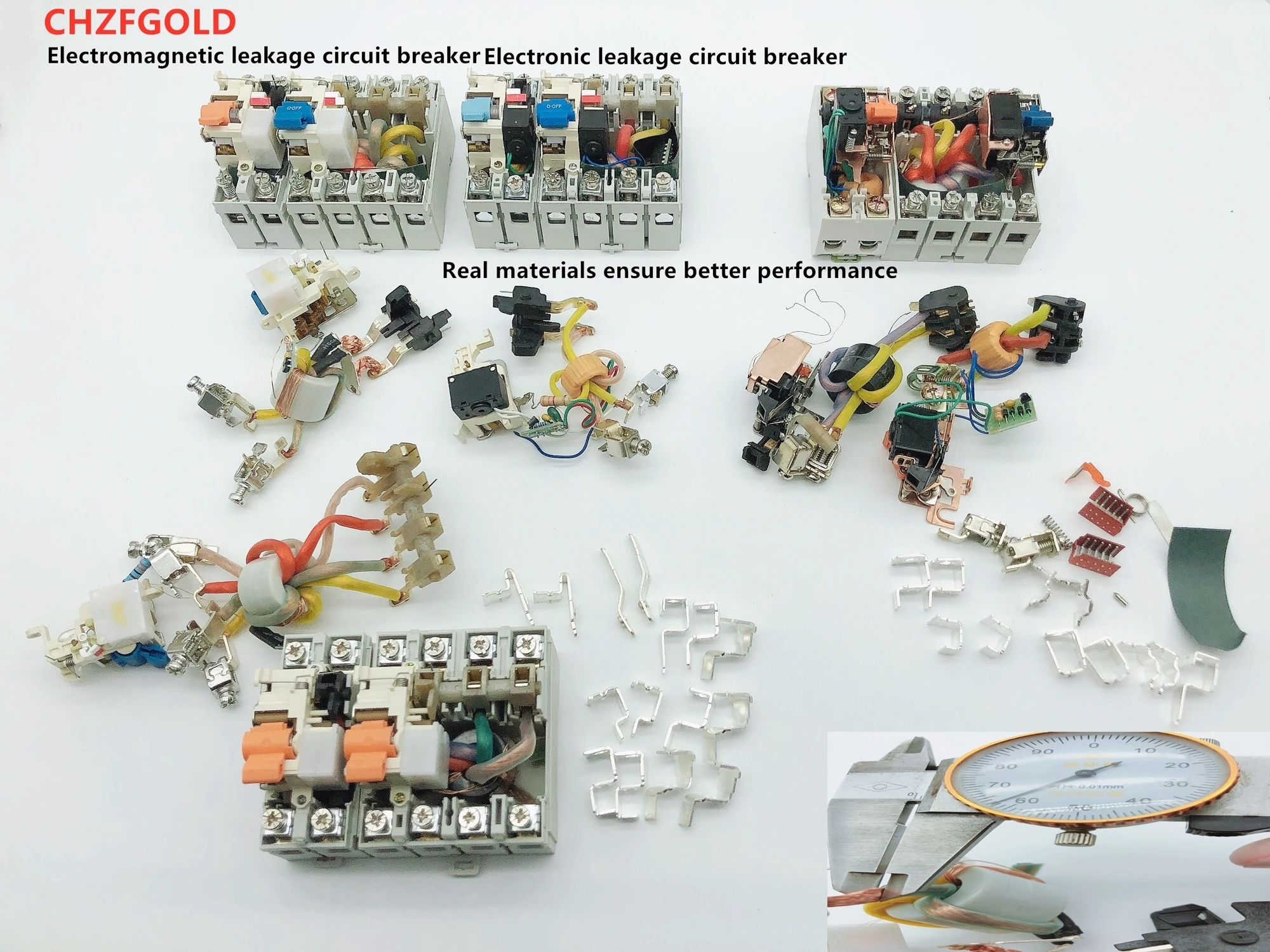 tipo b Dispositivo de Proteção de Chzfgold vl tipo Disjuntor Rccb Corrente Avaliado Residual 63a 2p Computers & Electronics