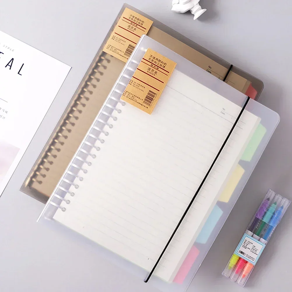 

60 Pages B5/A5 Loose Leaf Coil Spiral Notebook Journals Morandi Basic Diary Weekly Planner Book School Office Stationery