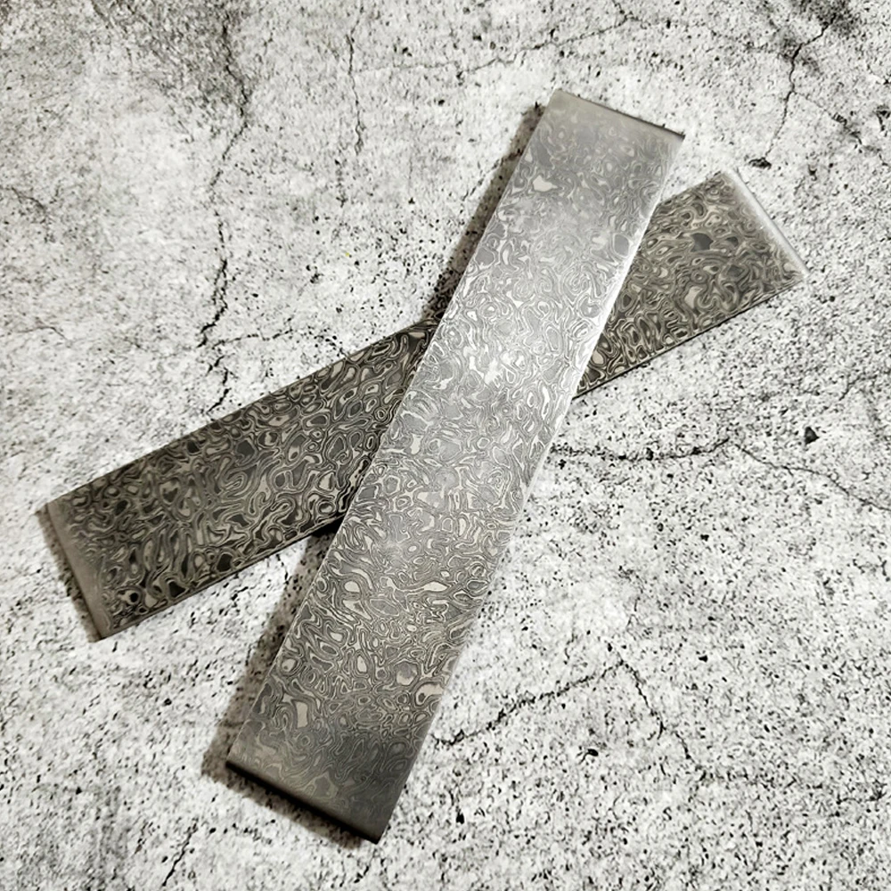 

Damascus Steel DIY Cutter Making Materials Japanese knife Pattern Steel Bar Cutter Blade Blank Has Been Heat Treating Hand Tools
