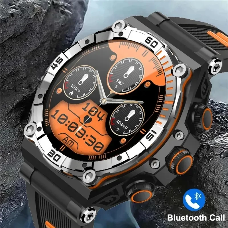 

2023 New AMOLED Smart Watch Men Bluetooth Call Clock Outdoor Sports Fitness Health Monitoring Watches Waterproof Smartwatch Men
