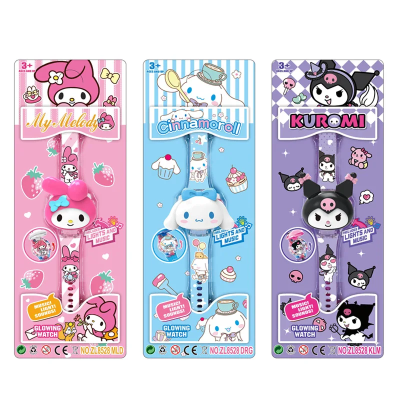 Hello Kitty Melody Kuromi Music Watches Anime Cartoon Electronic Watch Toys Studenti Delle Scuole Elementari Orologi Per L'Asilo