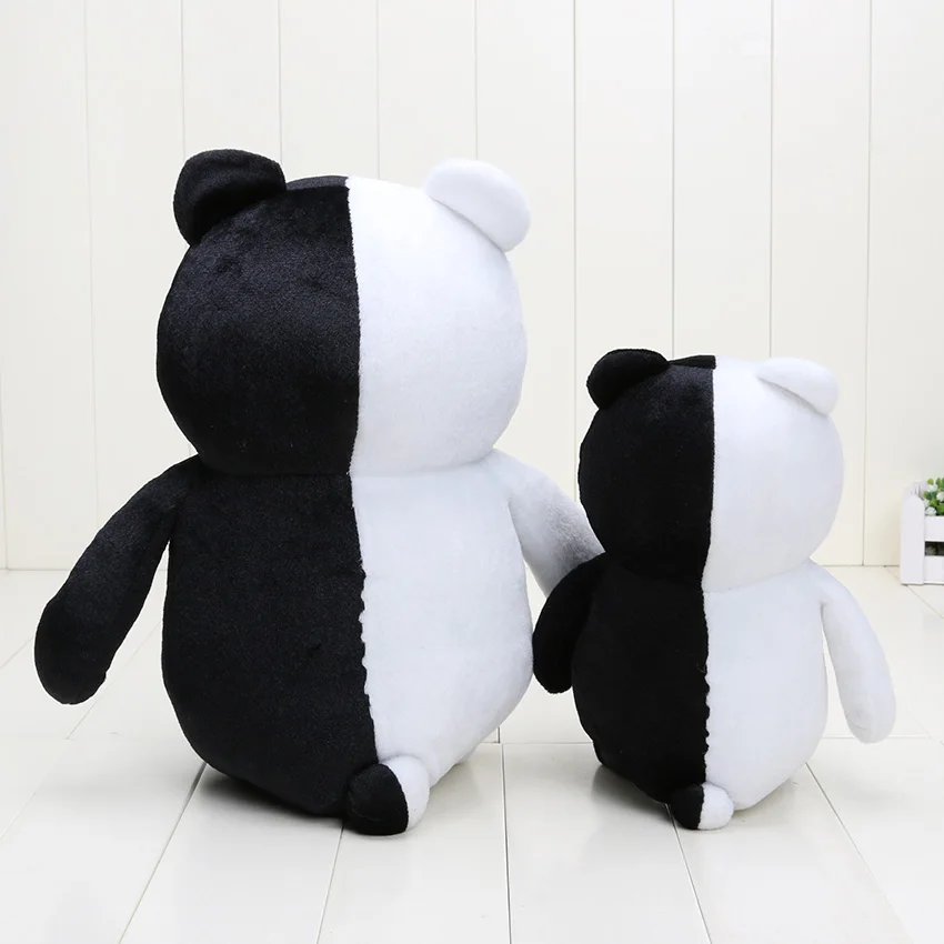 25/40cm Anime Dangan Ronpa Super Danganronpa 2 Monokuma czarno-biały niedźwiedź pluszowy niedźwiadek miękkie wypchane zwierzę lalki zabawki