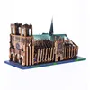 Colorful Notre Dame de Paris 3D metal puzzle model jigsaw puzzle difficult handmade ornaments diy 5