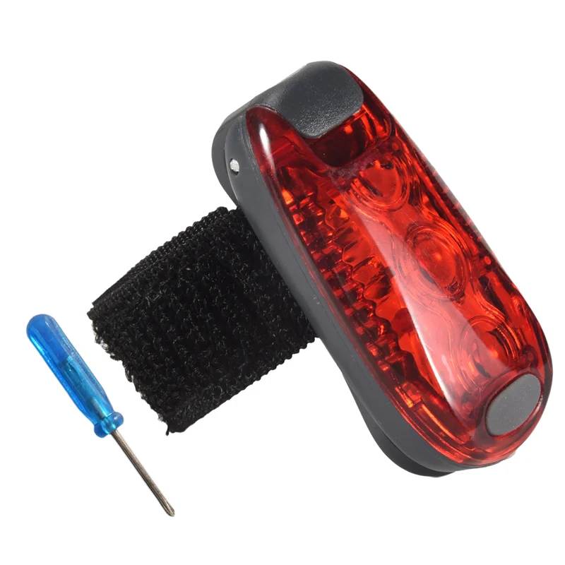 A99I-4 Pcs 안전 조명 방수 빨간색 깜박이는 자전거 후면 조명, 달리기, 걷기, 자전거 타기, 헬멧 등에 적합