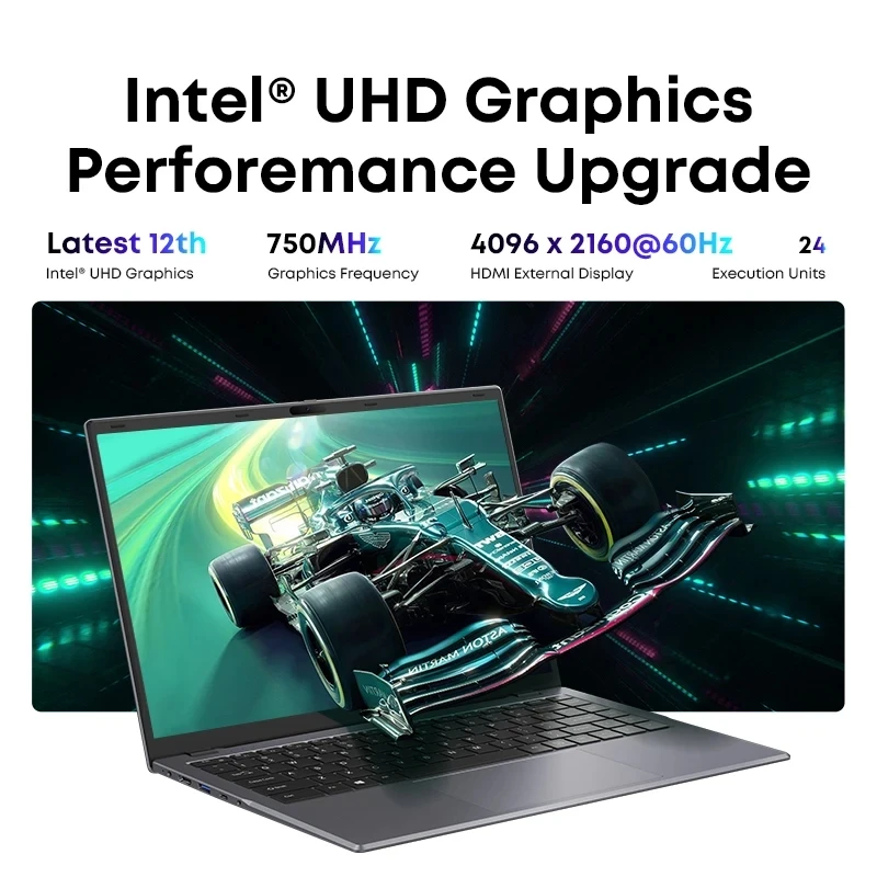 CHUWI-ordenador portátil GemiBook XPro, 8GB de RAM, 256GB SSD, Intel Alder Lake N100, pantalla FHD de 14,1 pulgadas, 1920x1080, ventilador de refrigeración, Windows 11 - Imagen 5