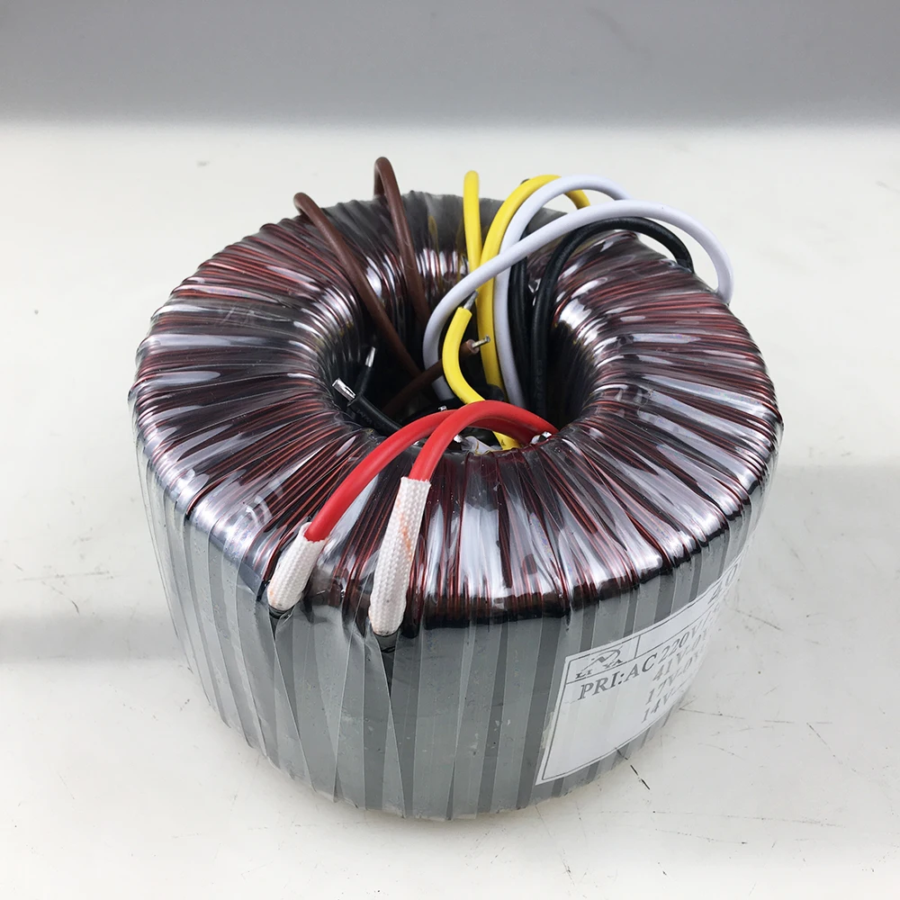 400W 토로이달 변압기 220V에서 듀얼 41 듀얼 17V 싱글 14V 단상 절연 순수 구리 전원 공급 장치