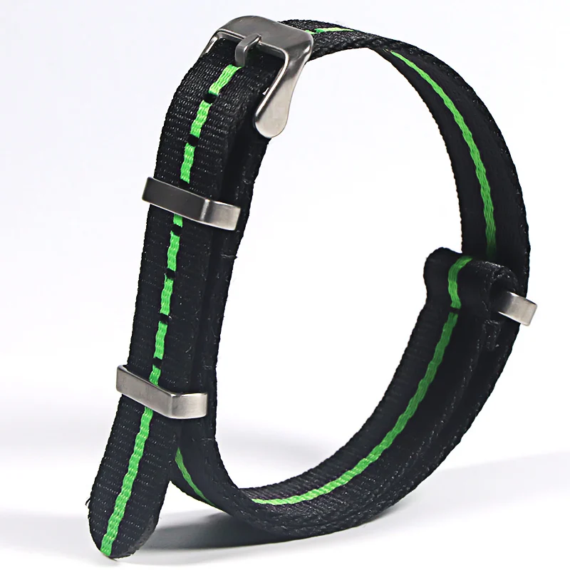 Comfortable Nylon Military-Style Washable Watch Band for Men