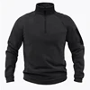 Mock Neck Military Sweatshirt Fleece Jackets Men's Cargo Tactical Pullover Hiking Camping Climbing Trekking Windproof Jackets 2
