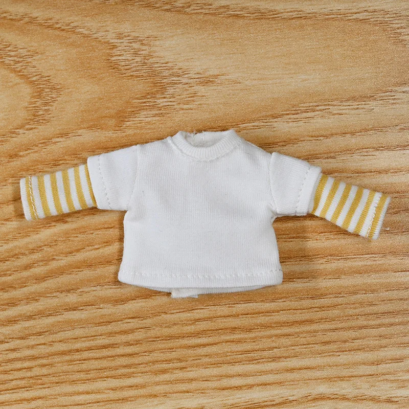HOUZIWA OB11 Doll Clothes Paneled Long Sleeves T-shirt GSC 1