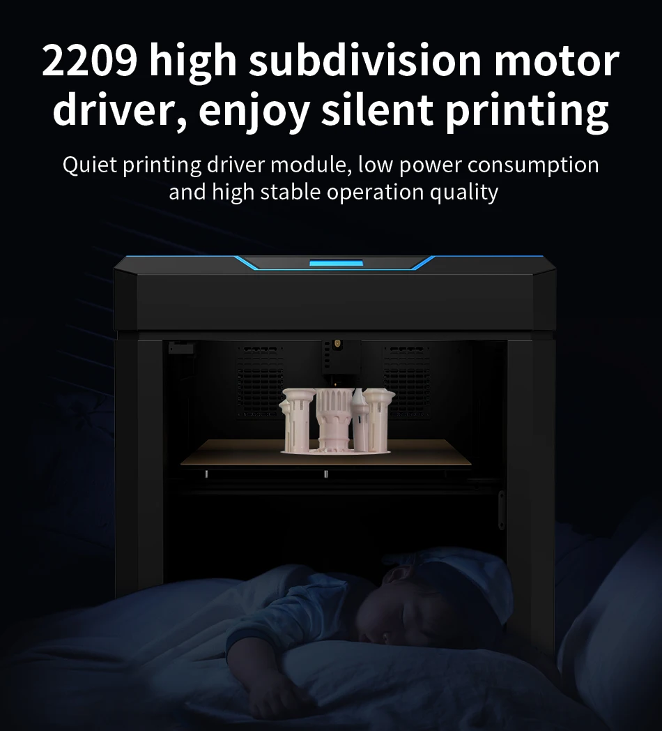 Se8f9aaf4696243cab551fab5f2cace0eg JG MAKER A9 Pro Przemysłowa drukarka 3D Duża objętość wydruku 500x400x600mm Automatyczne poziomowanie łóżka Marka Zasilacz Kolej