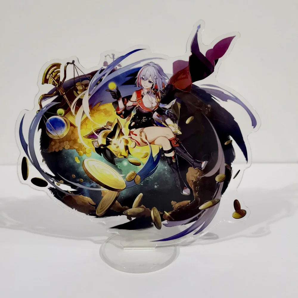 Honkai: Star Rail March 7th Acrylic Stand – Anime Fan Collectible and Cosplay Gift Keychain