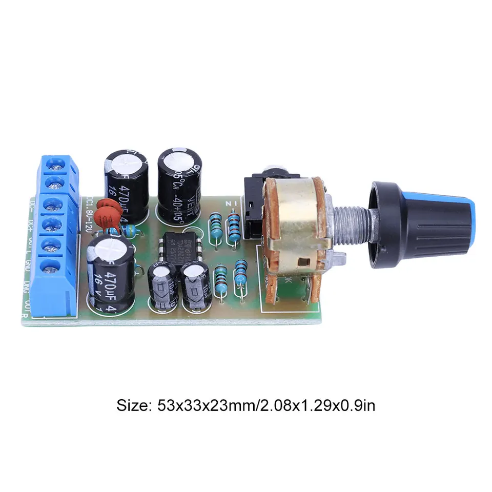 thumbnail image 2 of DC 5-12V TDA2822 Dual Channel Stereo Mini Audio Power Amplifier... 2 of 14