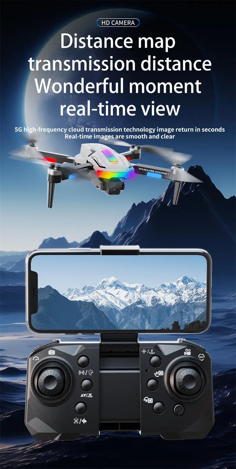 Description Picture 6 of itemIconic Brand A11 Max Drone 8K Dual Camera Aerial Photography Aircraft Omnidirectional Obstacle Avoidance Brushless Motor 15000M