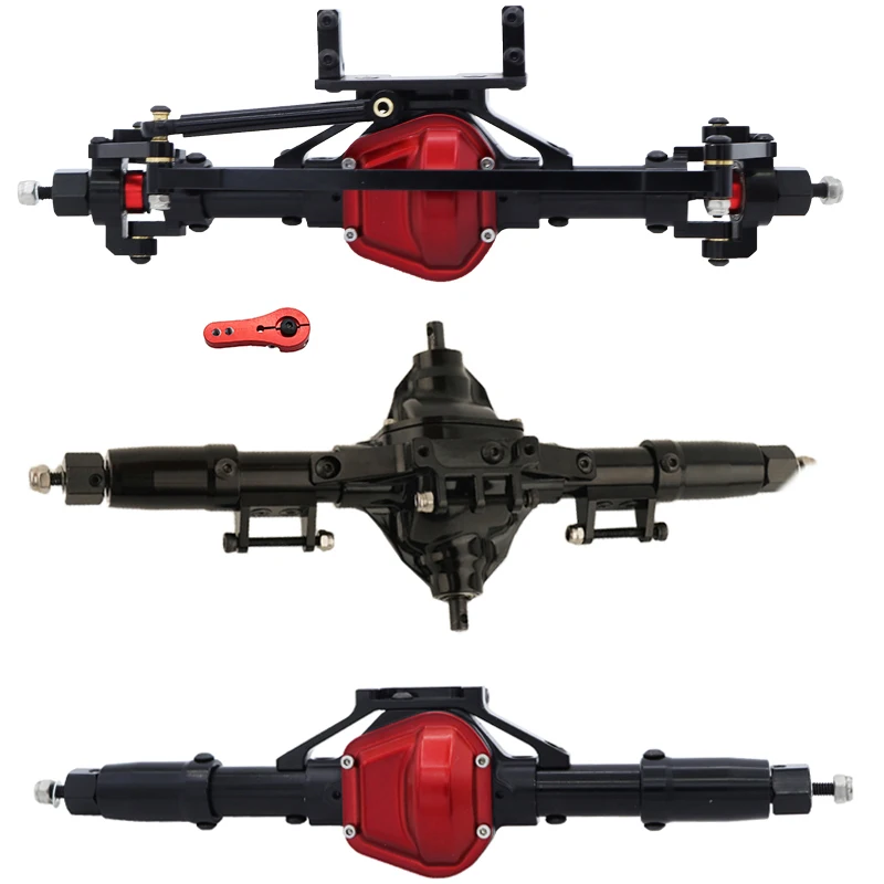 Ejes Delantero Y Trasero RC Para SCX10 I/II - Engranajes De Acero, Compatible Con Modelos 1/10, Ideal Para Crawlers