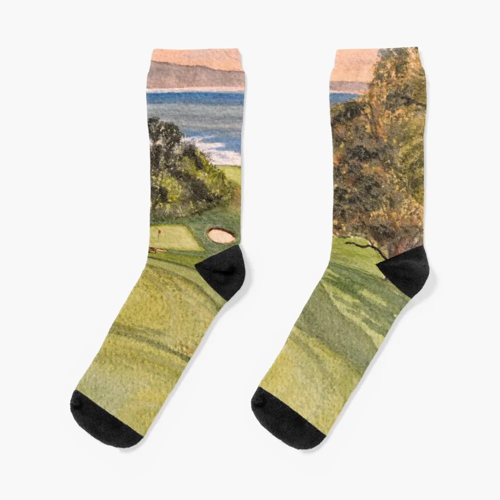 

Torrey Pines South Golf Course Hole 6 Socks Christmas Socks Men