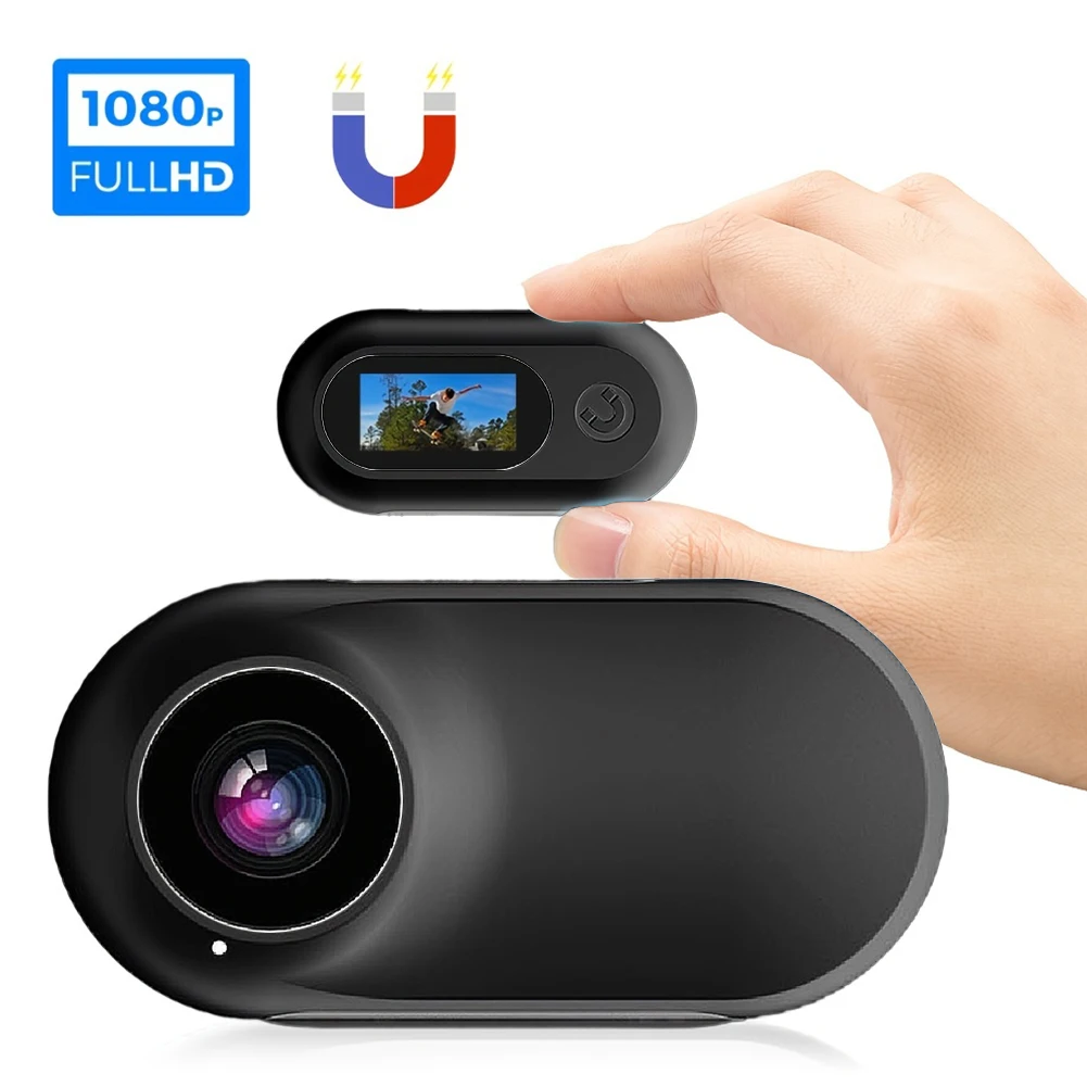 HD 1080P 미니 바디 캠, 와이파이 필요 없음, 개 고양이 반려동물 카메라 칼라, 반려동물 스포츠 카메라 비디오 녹화, 실내 및 실외 32G 카드 포함