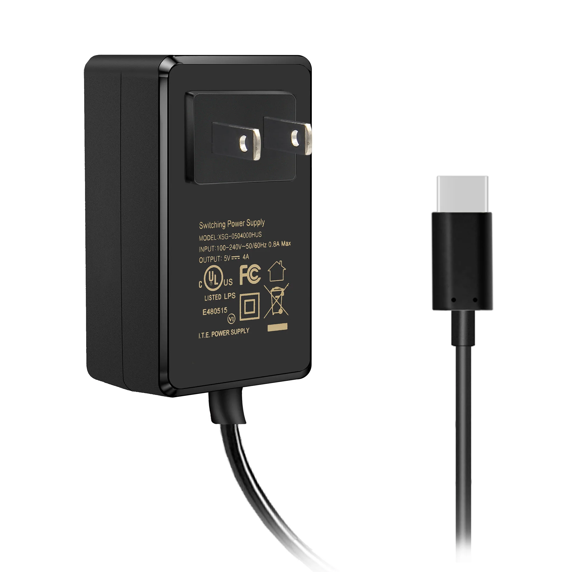 【未使用】　Raspberry Pi 4 Model B 電源アダプタ Amazon.co.jp: Smraza Raspberry Pi 4 USB-C (Type C）電源、5V