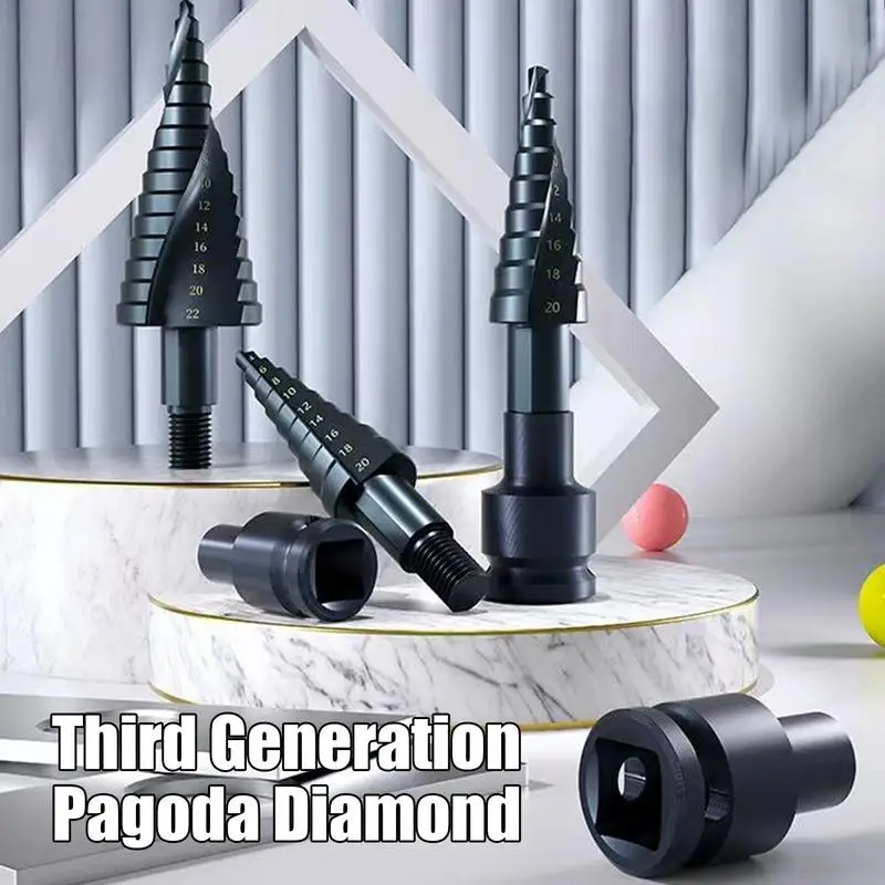 Drill stepper bit industrial grade drill bit stepped up bits home tools