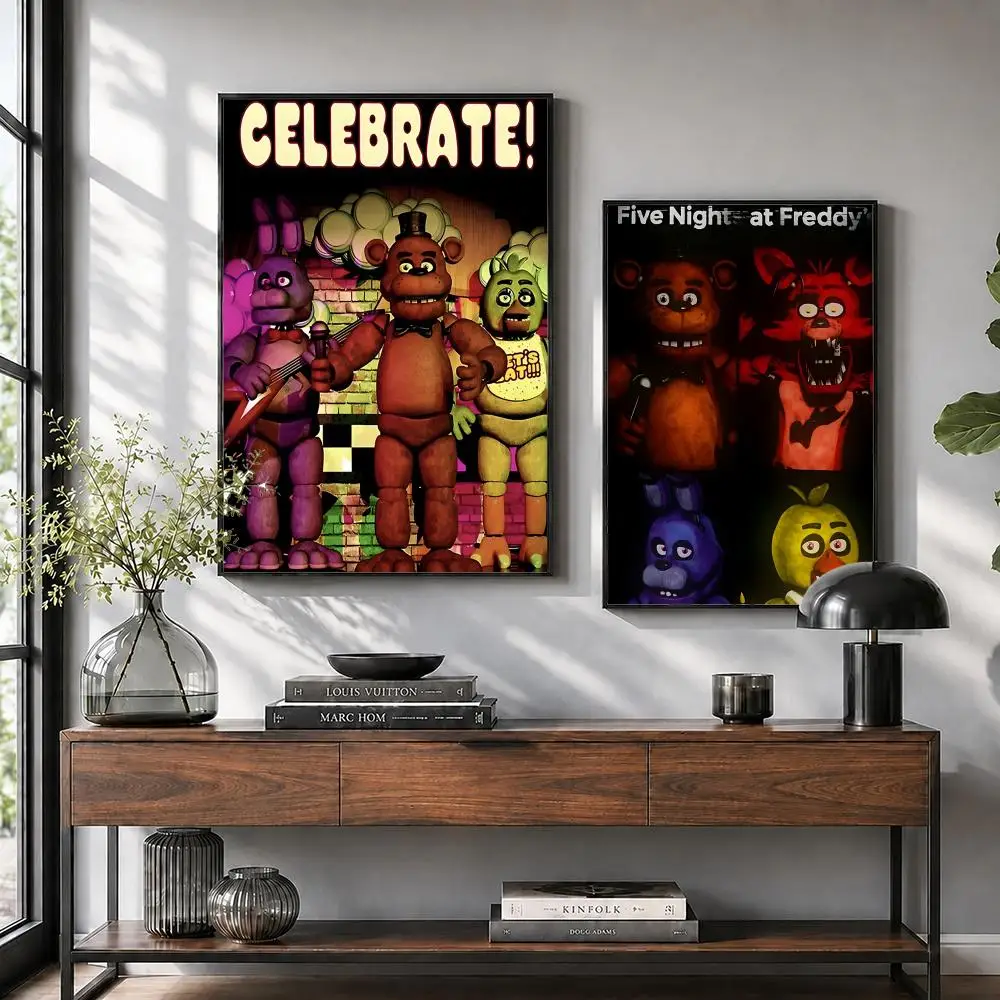 High-Definition FNAF Poster Stickers