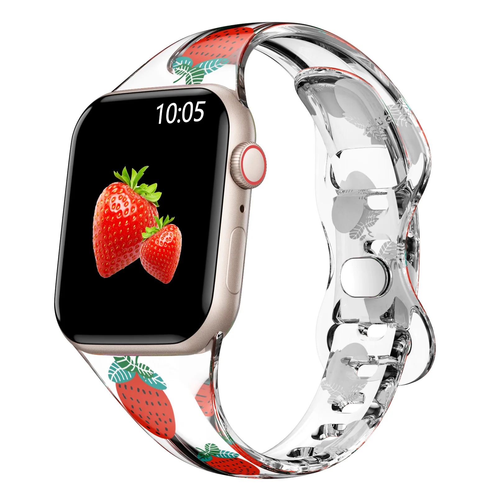 Cinturino Trasparente Per Apple Iwatch Series 8 7 Se 6 Per Orologio Correa Cinturino In Silicone Per Apple Watch 45 41Mm 42 44Mm 38 40Mm