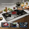 MJY large suction ultra-thin top side double suction stove range hood gas stove combination 4