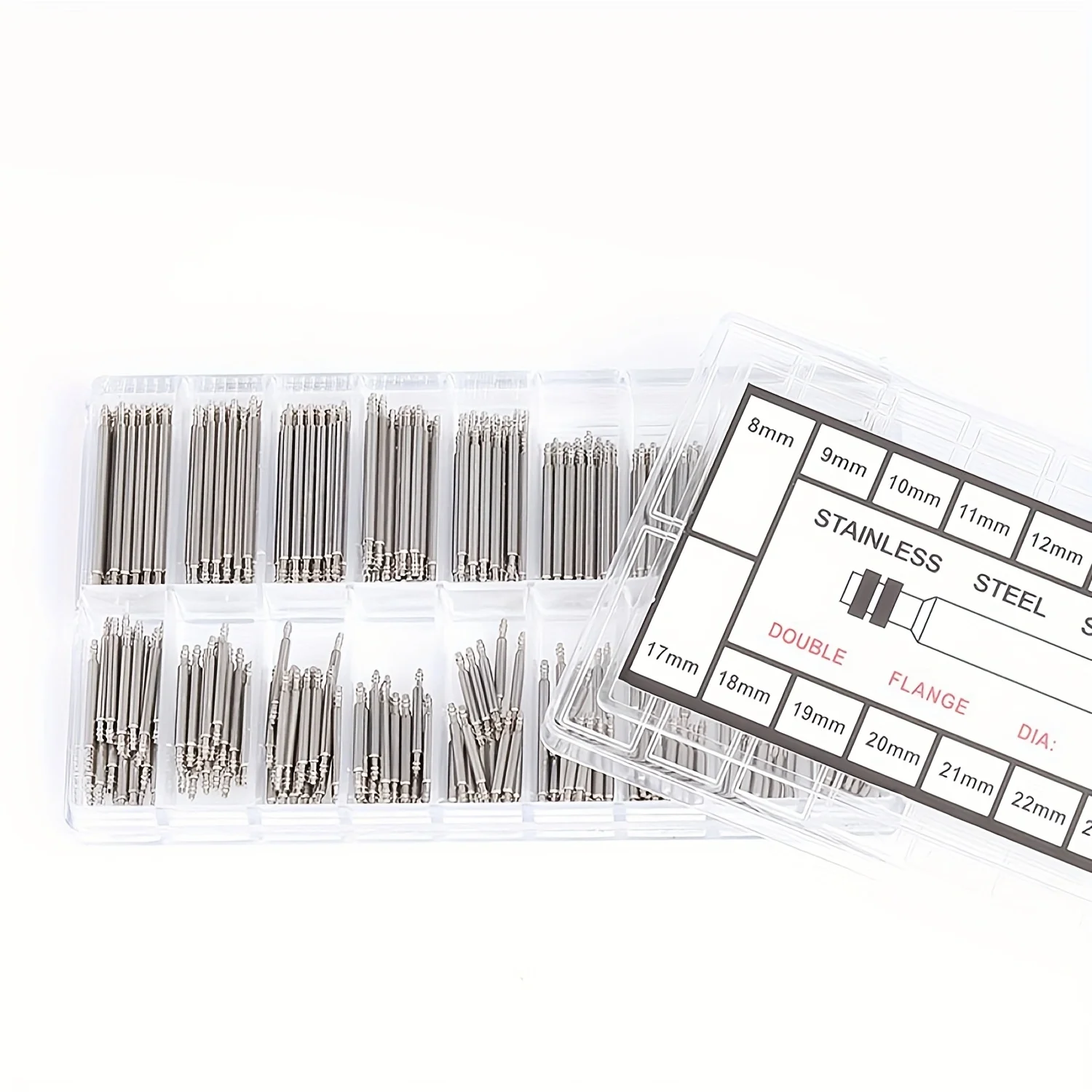 Deluxe Stainless Steel Watchband Spring Bar Set (270 Pieces)