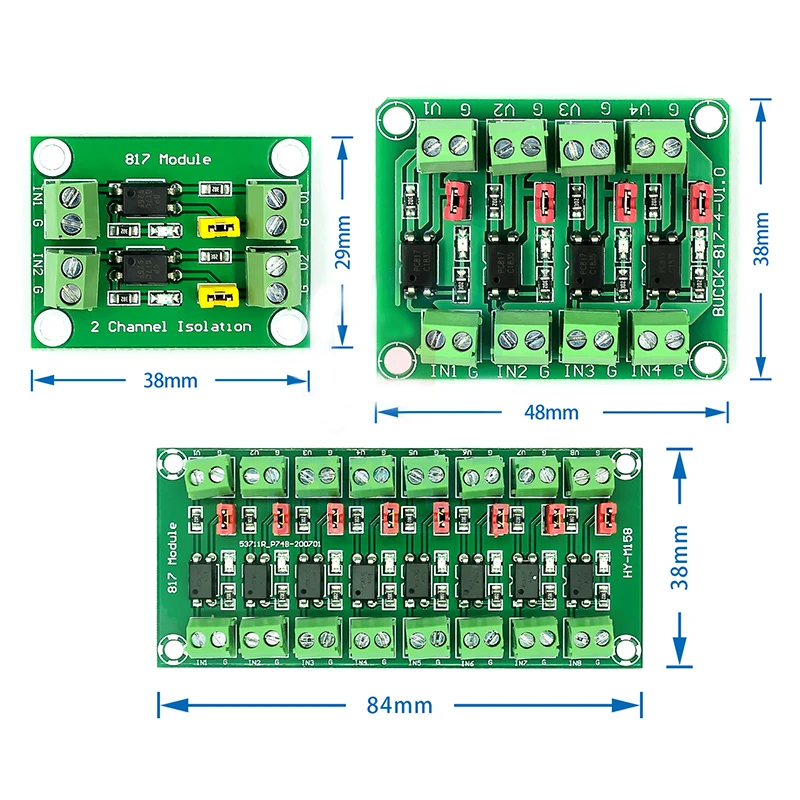 Hailege 2 PC817 Modulo Isolamento Optoaccoppiatore - 2 Canali, 3.6-30V, Per Controllo Alta Tensione - Foto 11