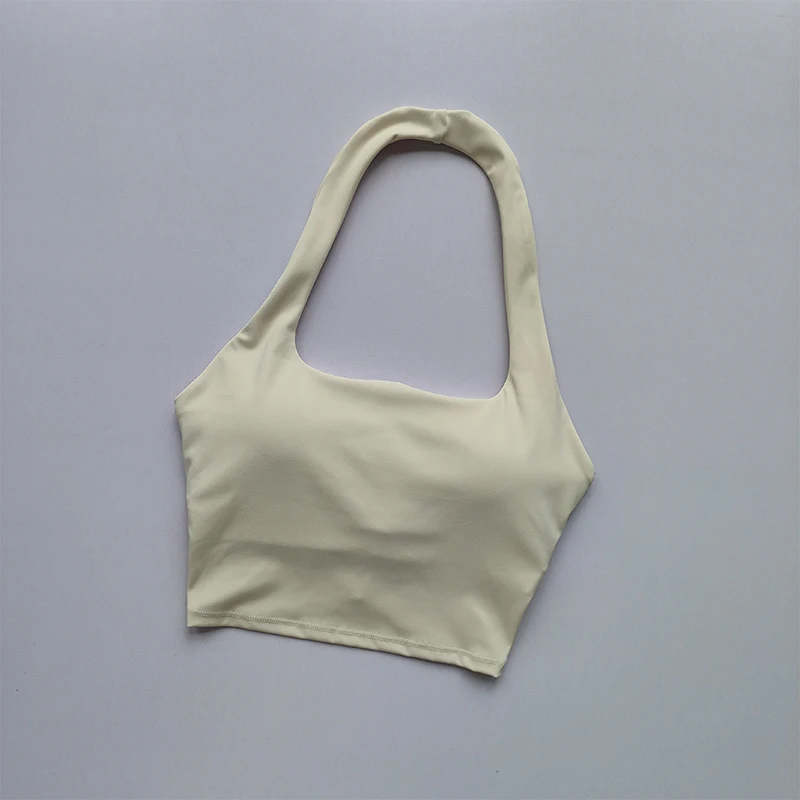 Summer New Sexy Hanging Neck with Chest Pads, Beautiful Back Sports Bra, Women’s Light Luxury Fashion, Unique Pleated Sports Bra Best Sellers In Women's Clothing Summer New Sexy Hanging Neck with Chest Pads, Beautiful Back Sports Bra, Women’s Light Luxury Fashion, Unique Pleated Sports Bra Best Sellers In Women's Clothing