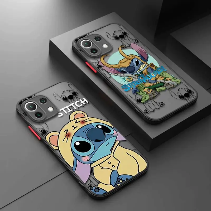 Чехол для телефона Disney Stich с символом для Xiaomi Poco X3 X4 NFC 12T Pro X5 Mi 11 Lite 12 C40 Honor X8 X9 50 90 9X Pro Y6...