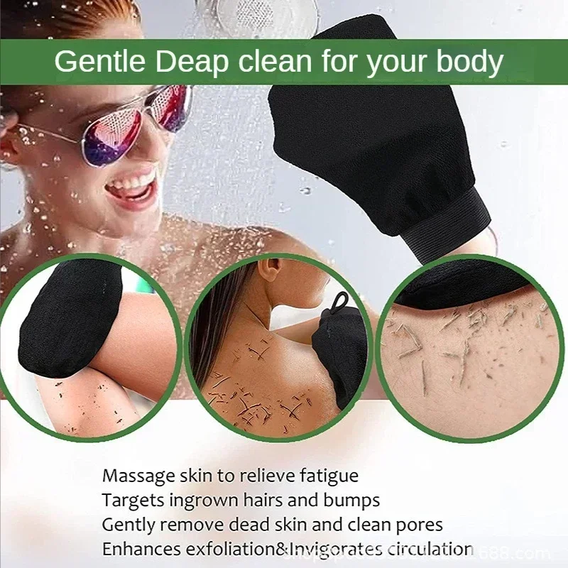 1pc Hammam Shower Thicken Bath Magic Peeling Glove Exfoliating Tan Removal Kessa Bathing Cleaning Products Body Scrubber 4