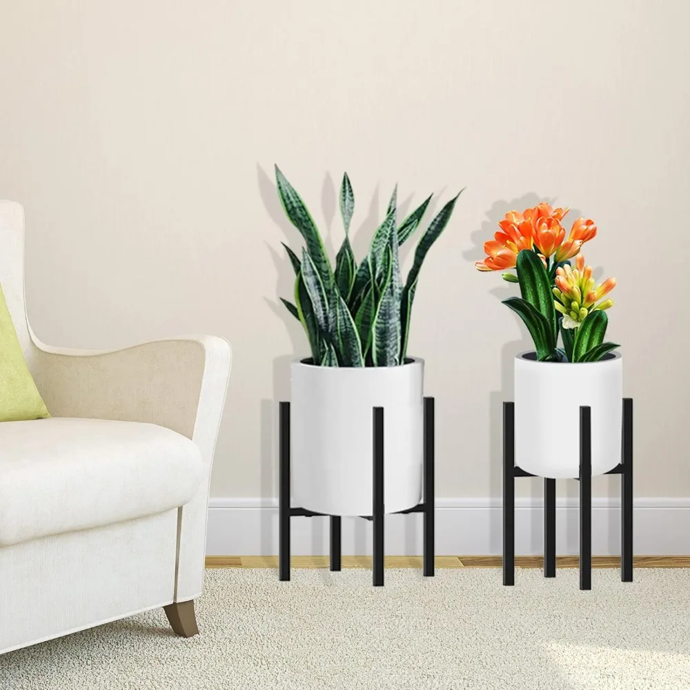 Heavy Plant Stand Four-legged Plant Stand Corner Adjustable Metal Shelves for Flower Pot Outdoor Garden Patio Furniture