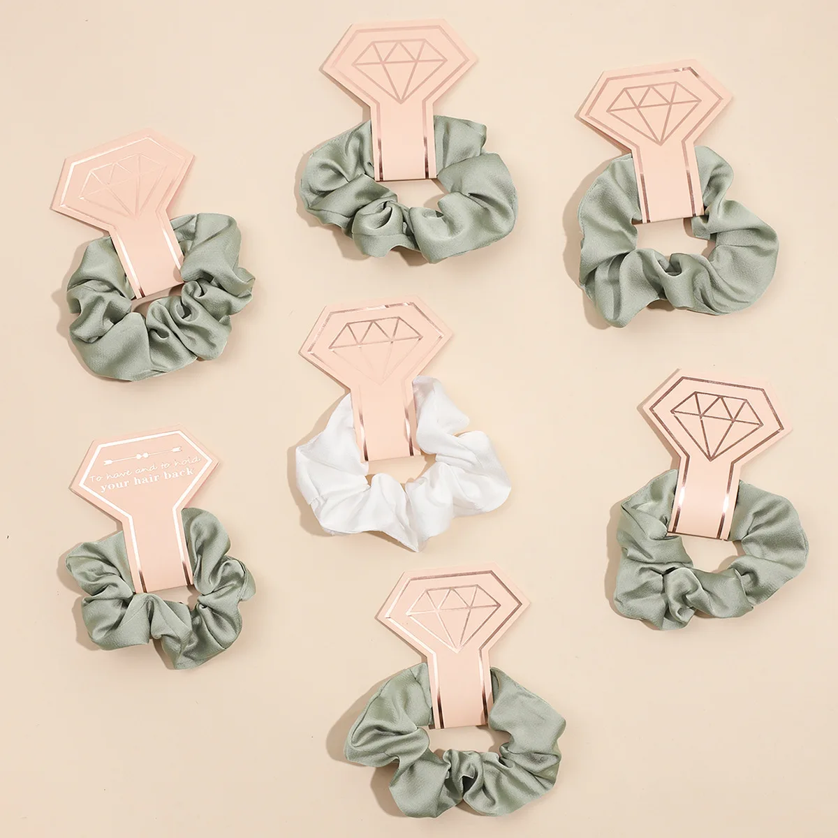다이아몬드 카드 대장 헤어 링 크리스탈 새틴 유럽과 미국의 간단한 머리띠 넥타이 헤어 솔리드 컬러 헤어 액세서리