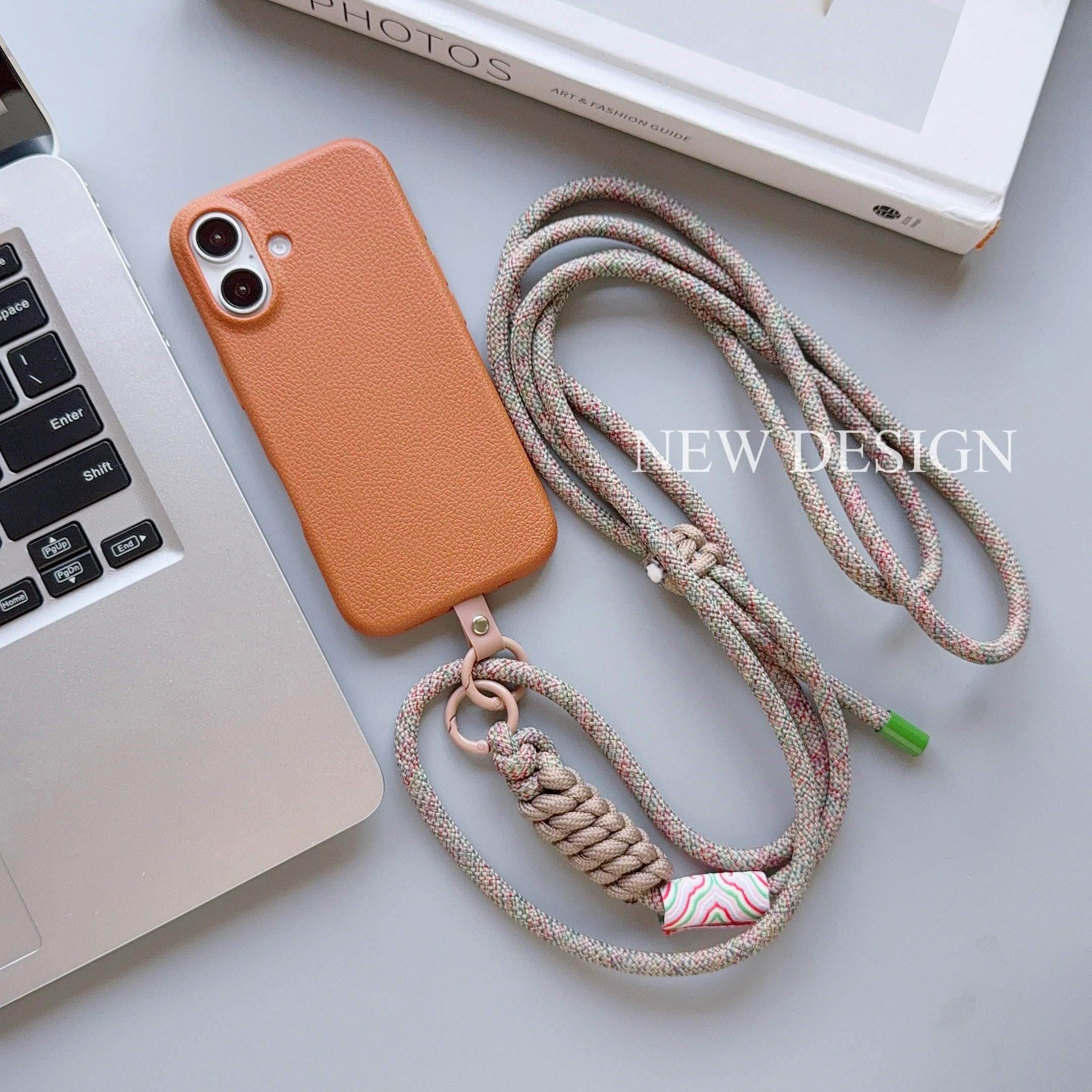 Stylish Braided Multi-Functional Phone Lanyard and Shoulder Strap
