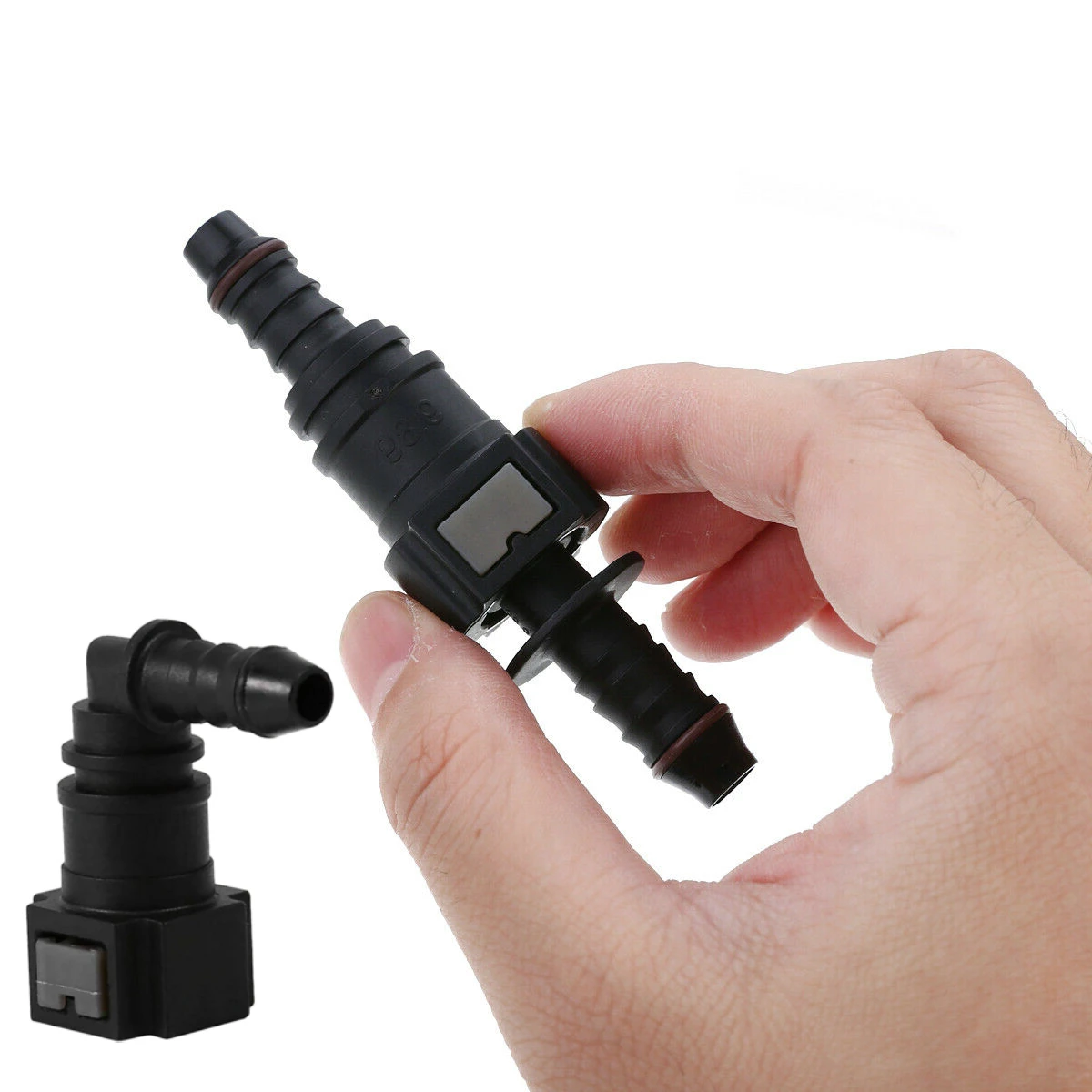 Auto Fuel Line Hose Coupler ID6 7.89 9.89 ID10 11.80 Nylon Rubber Oil Coupler Car Fuel Quick Release Connector Line Hose For hose coupler