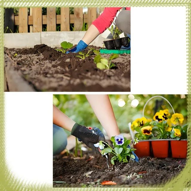 Stainless Steel Garden Shovel and Fork Set for Digging Loosening Soil Planting Flowers Vegetables Durable Gardening Tools 5