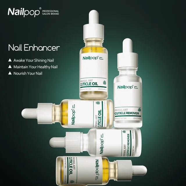 NAILPOP Cuticle Oil and Softener for Nails 1Pc 15ml Cuticle Remover Strengthener Nail Cuticle Protector Moisturize Manicure Kit