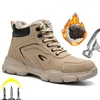 Winter Work Safety Shoes Men Safety Boots Anti-smash Anti-stab Work Shoes Sneakers Steel Toe Shoes Male Work Boot Indestructible