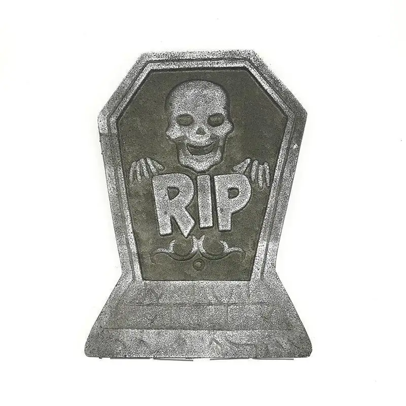New Foam Tombstone Halloween Decoration Haunted House RIP Stone Grisly Props Party Decor Skeleton Tombstone Yard Decoration