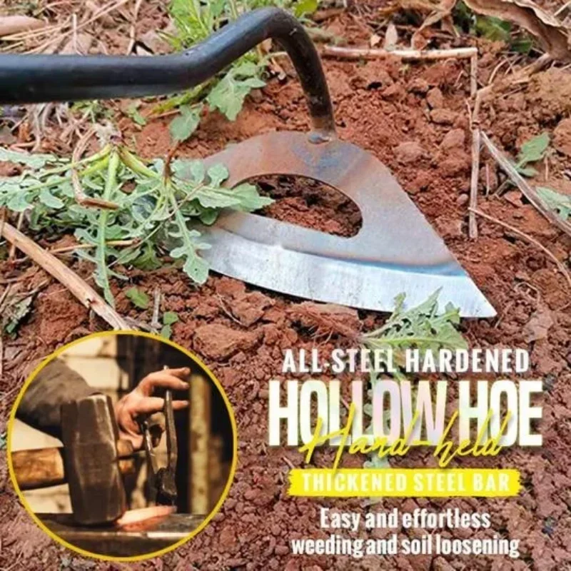 All-Steel Hardened Hollow Hoe Handheld Weeding Rake Planting Vegetables Farm Garden Agriculture Weeding Tool Dropshipping 3
