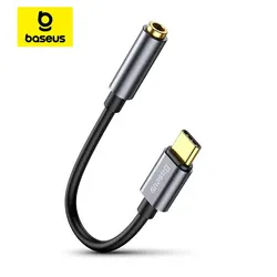 Baseus USB - C to 3.5mm Audio Adapter Cable (Dark gray)