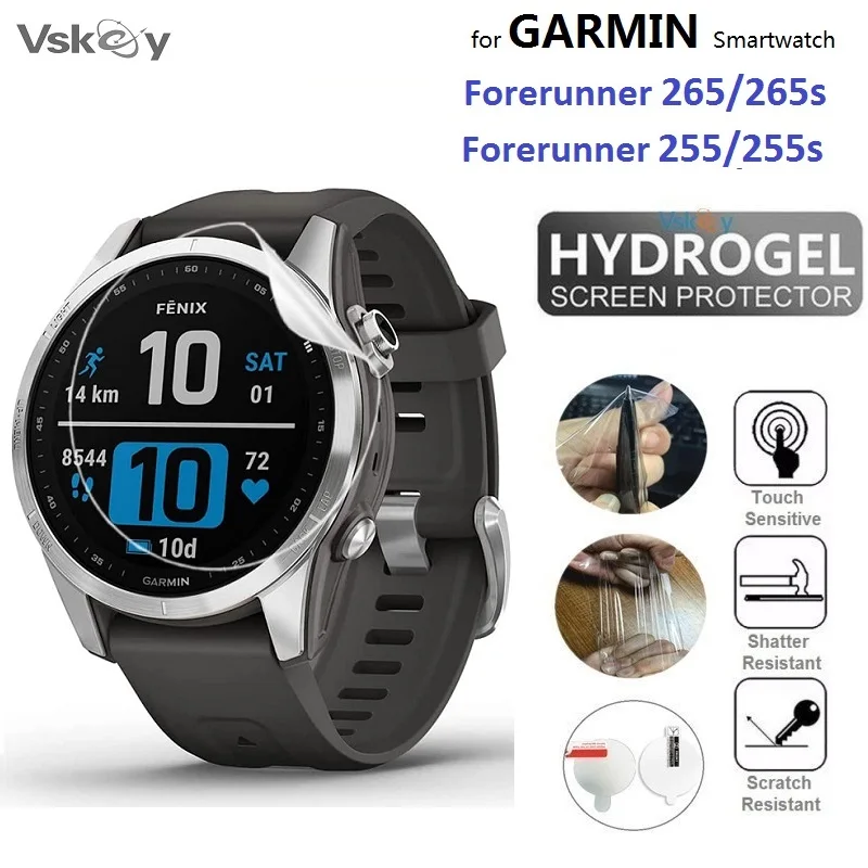 

10PCS TPU Hydrogel Soft Screen Protector for Garmin Forerunner 265 265S Smart Watch Protective Film for Forerunner 255 255S
