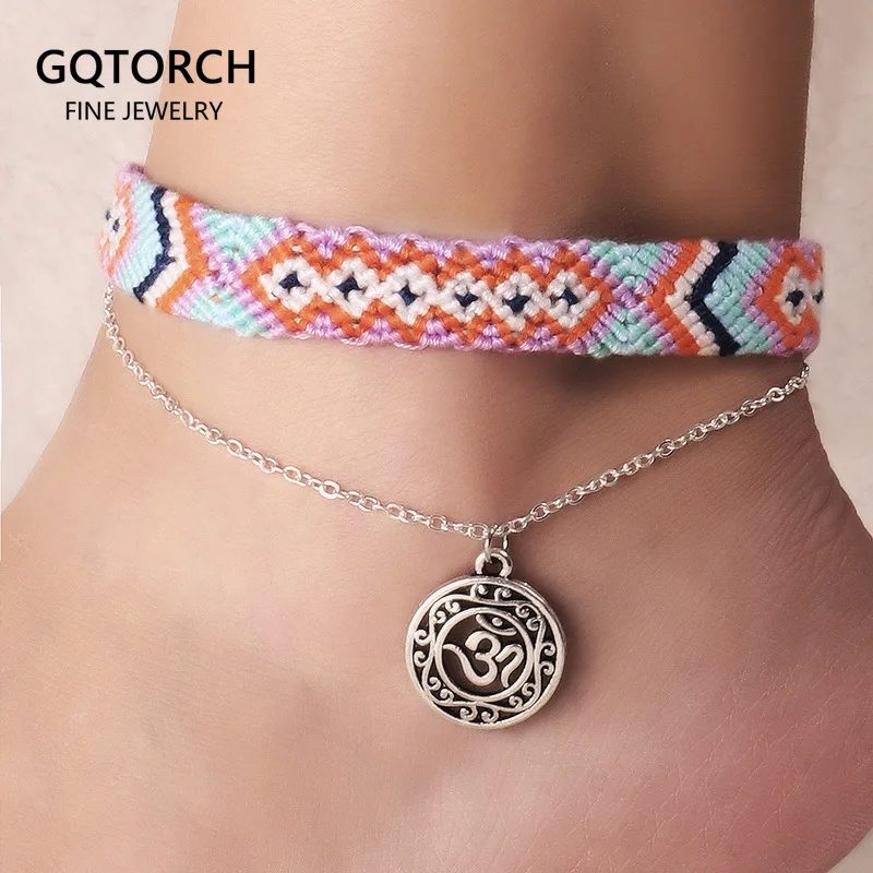 Bohemian Beach Yoga Anklet Set Handmade Woven National Style for Women Charm |