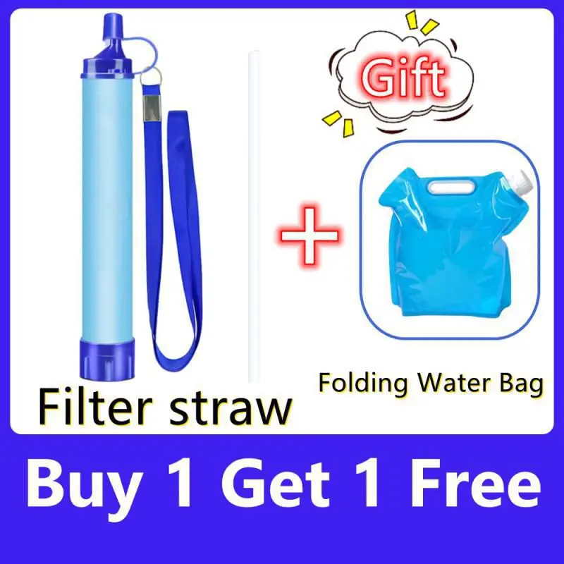 

Portable Outdoor Water Purifier Camping Hiking Emergency Survival Water Filterwild survival ultrafiltration filtration Straws