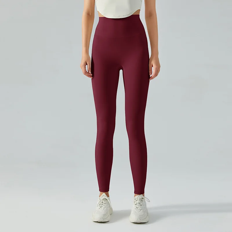 Cocolotus Nake feeling summer high waist yoga long fitness pants Double sided brushed peach hip lifting running sports trousers